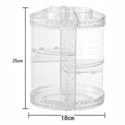 Drehbarer Acryl-Kosmetik-Organizer Schreibtisch Lagerregal - 7