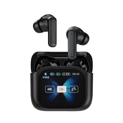 Sınır ötesi popüler JM19 Bluetooth kulaklık, LCD renkli ekran, ANC gürültü azaltma, ENC düşük güç tüketimi 5.4, spor kablosuz. - 10