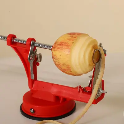 3-in-1 Automatic Fruit Peeler, Corer and Slicer - Multifunctional Fruit Peeler Machine, Manual Hand-Crank Apple Peeler for Home Use