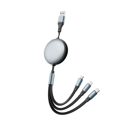 3-in-1 100W super fast charging cable 6A for Apple, Android and Huawei - 7