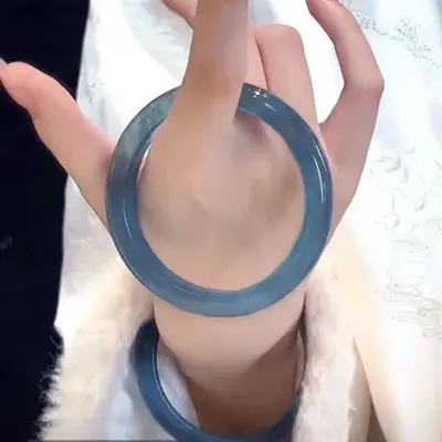 10mm Chalcedon-Armband, weiß, chinesischer Stil, rundes Design - 7