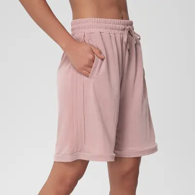 Women's Mid-Length Loose Yoga Fitness Shorts 5-Inch - 7