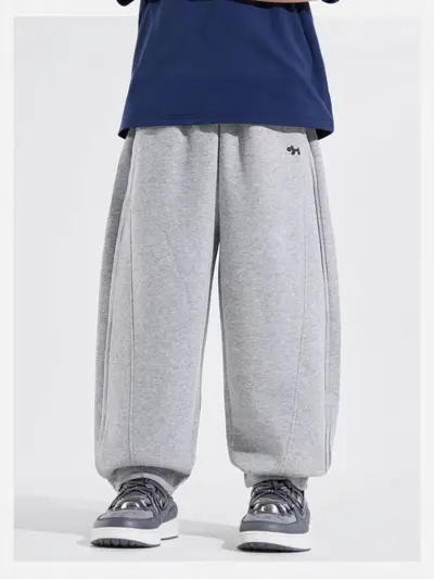 Boys' Loose-Fit Sweatpants, 3D Cut, Spring and Autumn