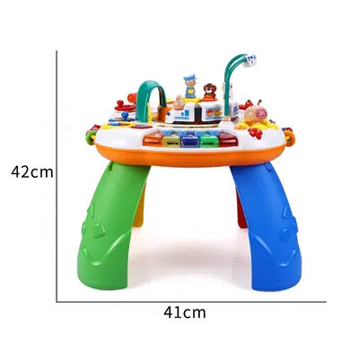 Multifunctional Early Education Baby Play Table with Bilingual Chinese-English Learning