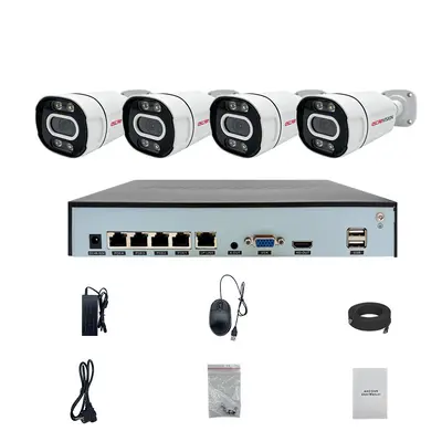 POE Überwachungskamera-Set HD wasserdicht Innen- und Außenbereich - 8