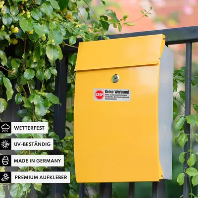 Briefkasten-Aufkleber, 5 Stück, selbstklebend, ohne Werbung