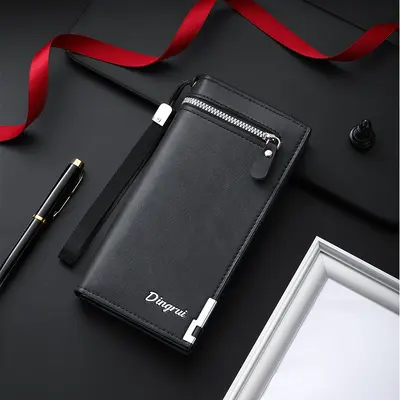 Men's Business Clutch, Multifunctional Zipper, Large Capacity - 7
