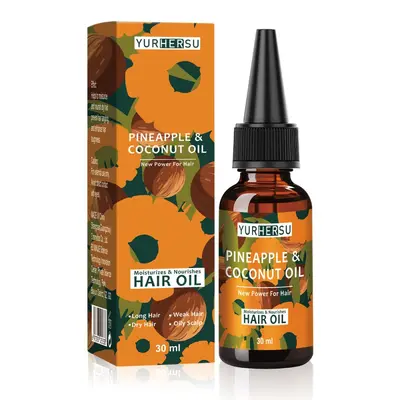 菠萝护发精油Pineapple Hair Nourishing Oil跨境柔顺滋养护理油