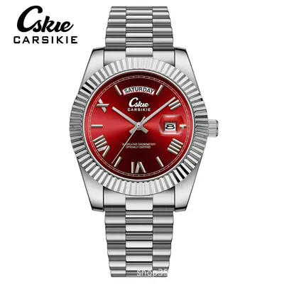 Erkek kol saati, çelik kordon, su geçirmez, gece ışığı, kuvars - 11