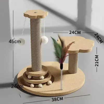 Wear-Resistant Sisal Cat Scratching Board and Post - 7