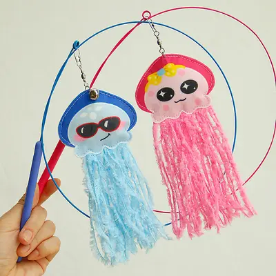 Artificial Fish Cat Toy with Extended Tassel, Relieves Boredom - 3