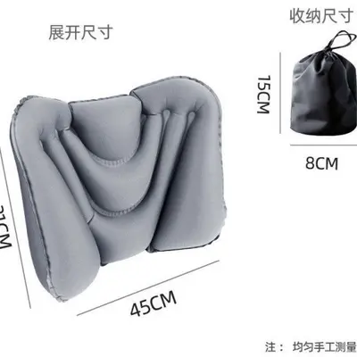 Inflatable Lumbar Support Pillow Portable Foldable - 8