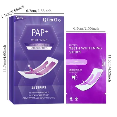 Teeth Whitening Strips, Yellow Stain Removal, Purple - 4