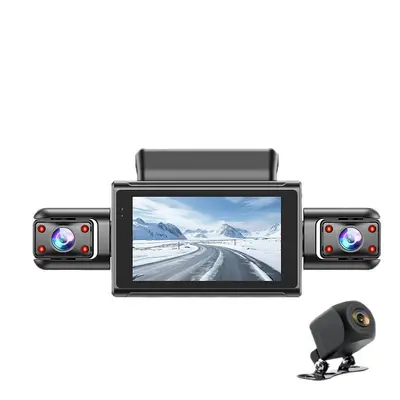 4K araç kamerası WiFi gece görüşü çift kayıt GPS DVR - 6