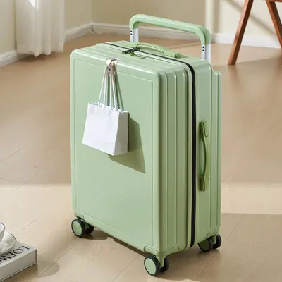 20-Inch Cabin Suitcase, Wide Wheels, Combination Lock, Lightweight - 9