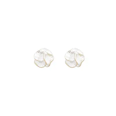 S925 silver pearl stud earrings for women, lightweight luxury - 5