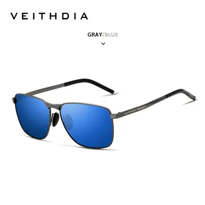 Men's Polarized Square Color-Changing Sunglasses, UV Protection - 10