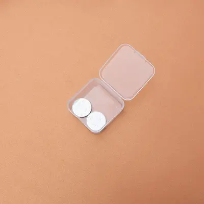 Kare PP plastik kutu küçük mücevher kutusu 5 cm yapışık çevirme kulak tıkacı kutusu saklama kutusu parçaları ambalaj kutusu - 5