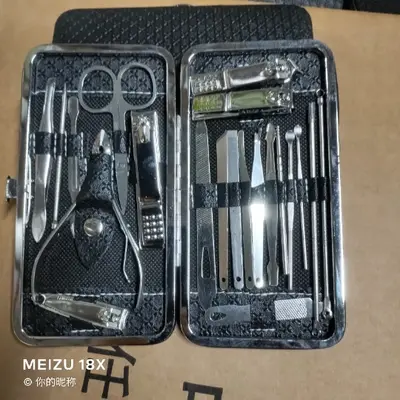 Manicure nail care tool set nail clipper multi-color