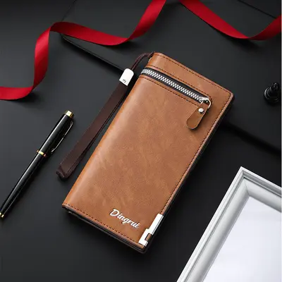 Men's Business Clutch, Multifunctional Zipper, Large Capacity - 9