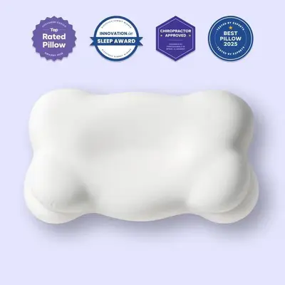 Cloud-shaped memory foam pillow with neck support - 7
