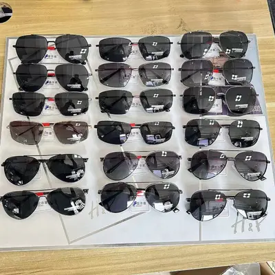 Yeni yüksek çözünürlüklü polarize güneş gözlüğü, modaya uygun kare çerçeve, kişiselleştirilmiş çift kirişli güneş gözlüğü, gündelik sürüş, klasik retro kurbağa gözlük