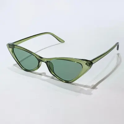Damen-Cat-Eye-Sonnenbrille im Retro-Dreieck-Stil - 12