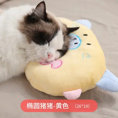 Cute Piglet Pattern Pet Dog and Cat Sleeping Pillow with Neck Support - 12