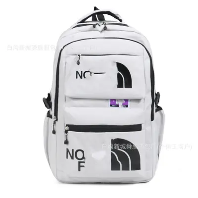 Unisex Letter Print Outdoor Backpack, Large Capacity Junior High Schoolbag - 7