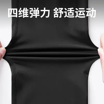 运动紧身裤男高弹训练打底裤骑行健身跑步压缩裤速干瑜伽鲨鱼裤子
