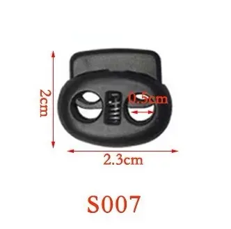 Spring Buckle Cord Lock, Press-Adjustable Drawstring Cord Lock, Pig Nose Buckle - 10
