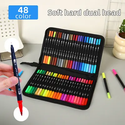 Dual-head marker pen set, water-compatible blendable - 7