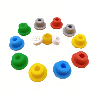 T-shaped silicone dust plug, colorful cylinder, high temperature resistant