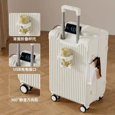 Robuster Trolley-Koffer mit Zahlenschloss und Universalrollen - 7