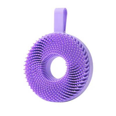 Silicone bath brush, double-sided peeling body cleansing brush, home-use skin renewal bath brush, silicone hair washing brush