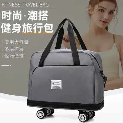 Expandable travel bag, large capacity airline luggage - 2