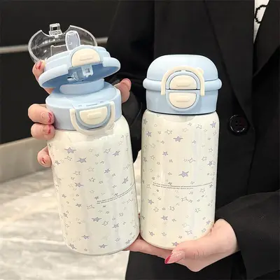 Pipetli Termos Bardak 2025 Öğrenci Okul Kullanımı için