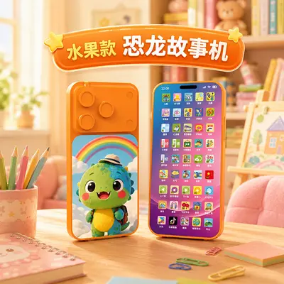 Kids Educational Learning Machine with Music, Toy Phone, Multifunctional - 7
