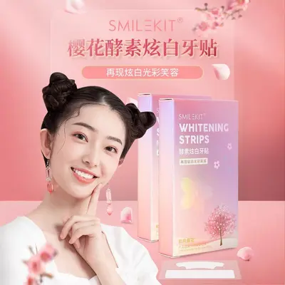 Cherry Blossom Enzyme Teeth Whitening Strips