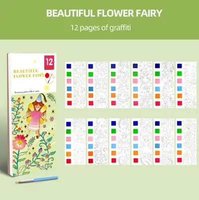 Kinder-Malbuch und Ausmalbuch für den Kindergarten, Mal-Set - 10