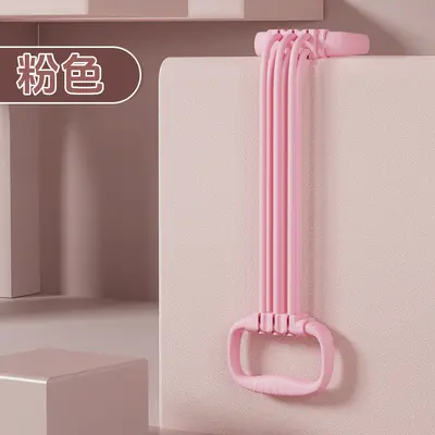 8字可调节6管拉力器女开肩美背神器家用瑜伽健身弹力带开背练背拉 - 7