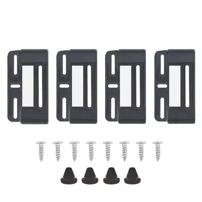 Europäischer Kennzeichenrahmen-Set, 4 Stück mit Clips - 8