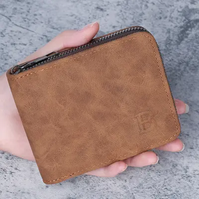 Men's Business Wallet, Waterproof, Wear-Resistant, Bifold with Multiple Card Slots - 1