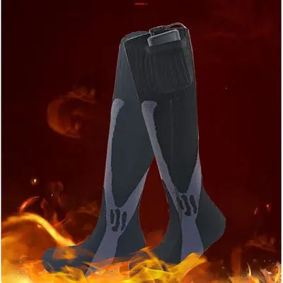 Cross-border new heating socks, soles, upper and hair heating, electric heating socks, outdoor ski electric heating socks