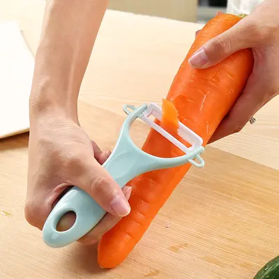 Haushalts-Obstschälmesser, Kartoffelreibe Obst-Schäler, multifunktionales Keramik-Schälmesser