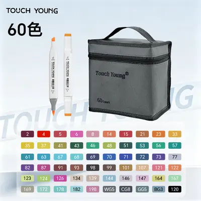 Dual-end marker pen set 100 colors quick-dry water-based - 9