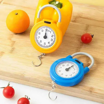 Kitchen spring scale hook portable