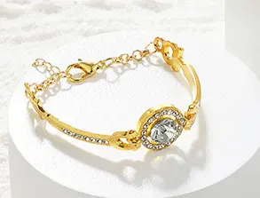 Korean style elegant full-crystal alloy women's bracelet, bestselling, simple and graceful, versatile, sparkling zircon stone bracelet, factory wholesale - 8