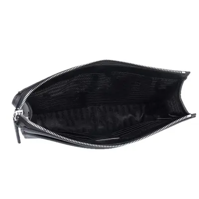 Genuine Leather Men's Clutch Organizer Bag, Large Capacity - 5