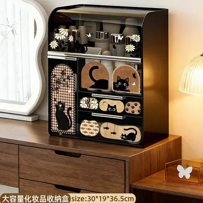 Vintage-Kosmetik-Aufbewahrungsbox mit Schubladen, großes Fassungsvermögen - 7